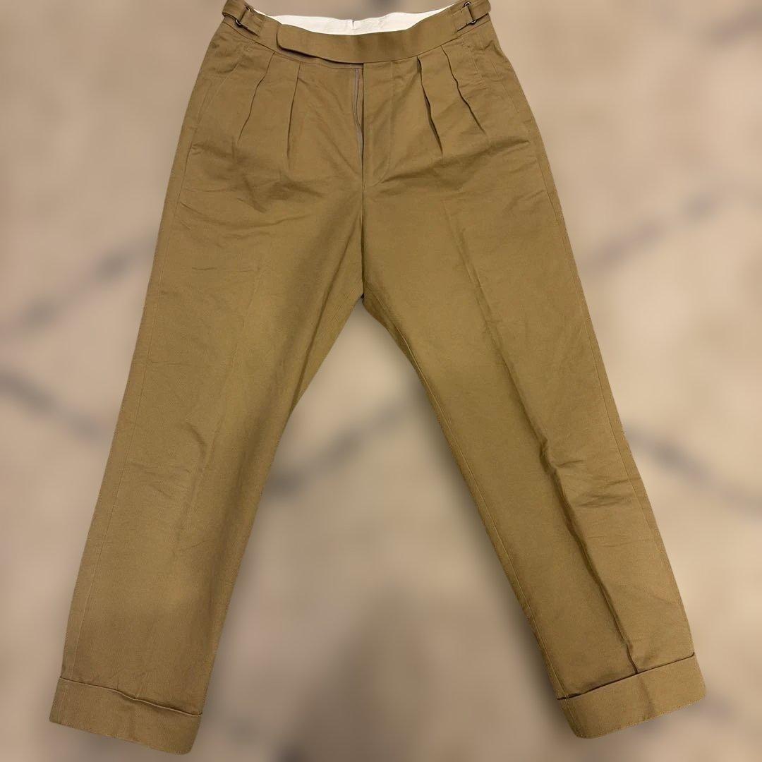 BRITISH MADEオフィサーパンツ/ポーツマス(コットンドリル)