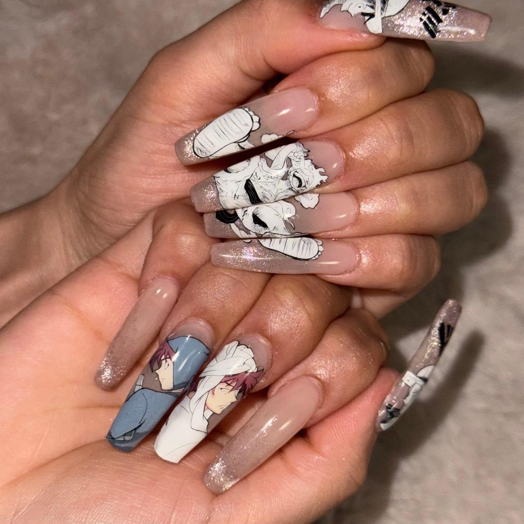 プレインシート　痛ネイル　ネイルシール　ネイルチップ