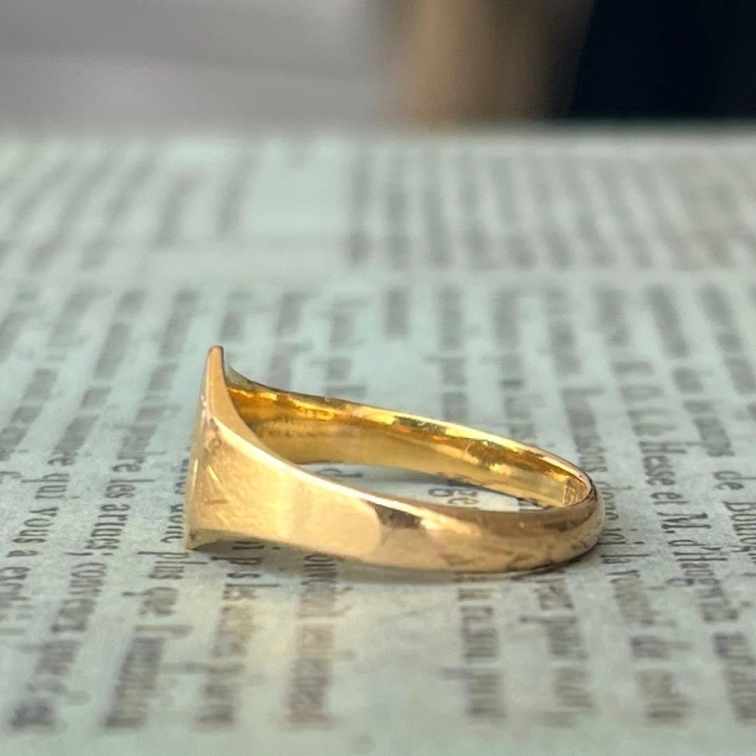 Special 超希少　英国　イギリス　アンティーク　22金　シグネットリング