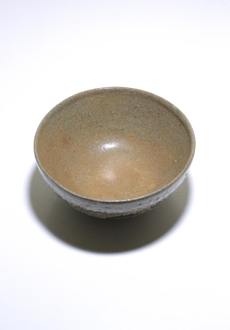 初代 久世久宝(1874-1947) 古伊羅保 茶碗 [銘：花巻]