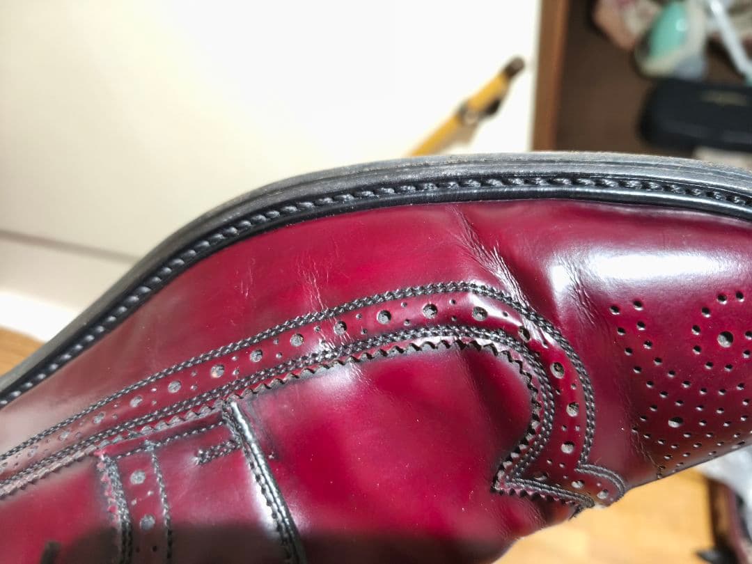 美品希少！Vintage SEBAGO バーガンディ ウイングチップ Alden