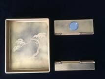 超豪華新品同様超美品　山水（松）蒔絵硯箱