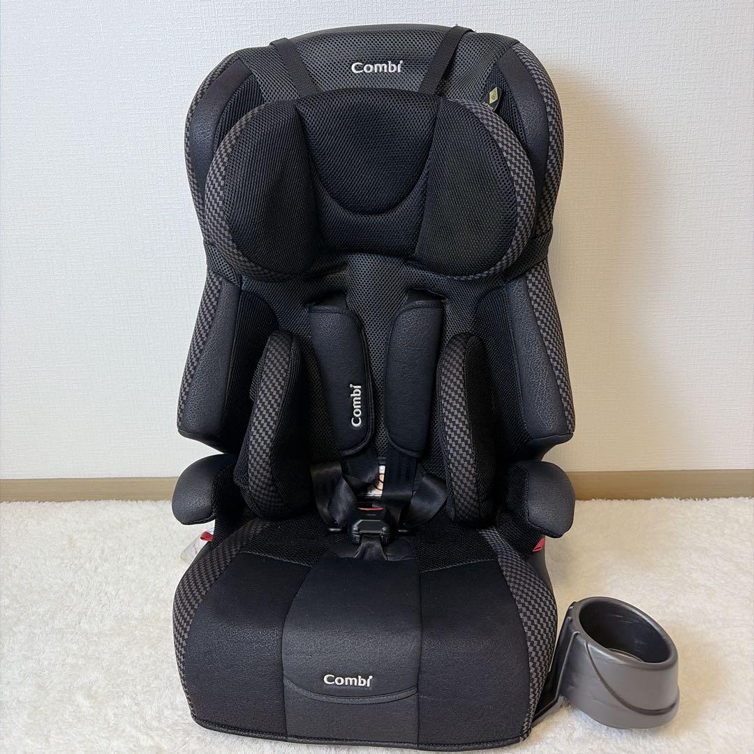 【美品】 Combi ジュニアシート ジョイトリップ エッグショック ブラック