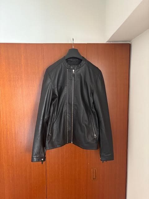 Pretty Green Wジップ バイカー レザージャケット 6万6000円