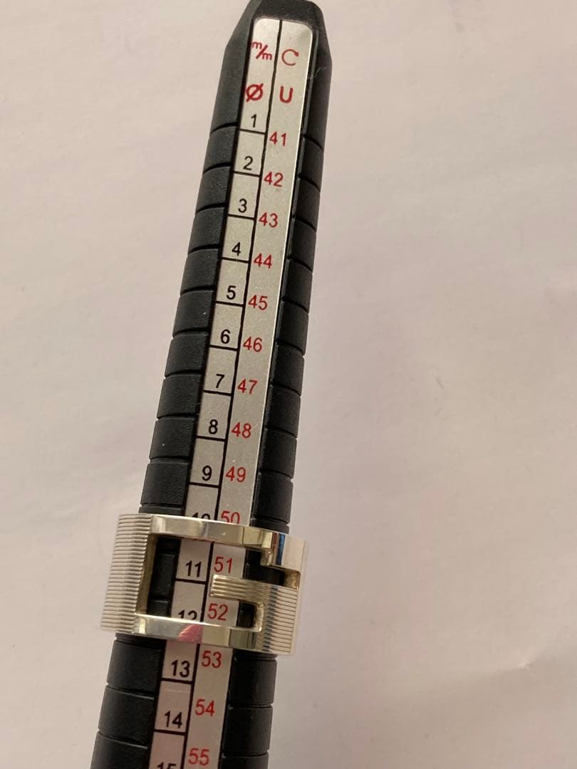 美品GUCCI グッチＧワイドリング １０号