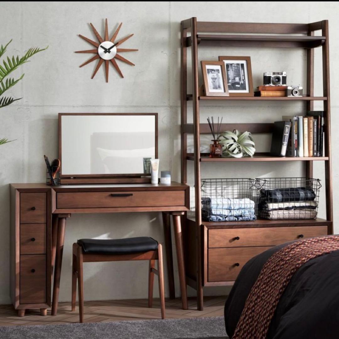 【美品】【2脚】ニトリ スツール ロレイン 3 白 黒 オットマン 椅子 チェア