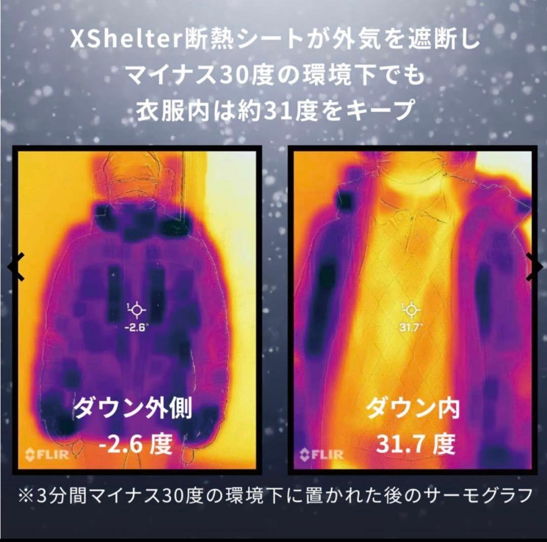 X Shelter 断熱αプレミアムGIGA PUFF ダウンダークグリーン3Ｌ