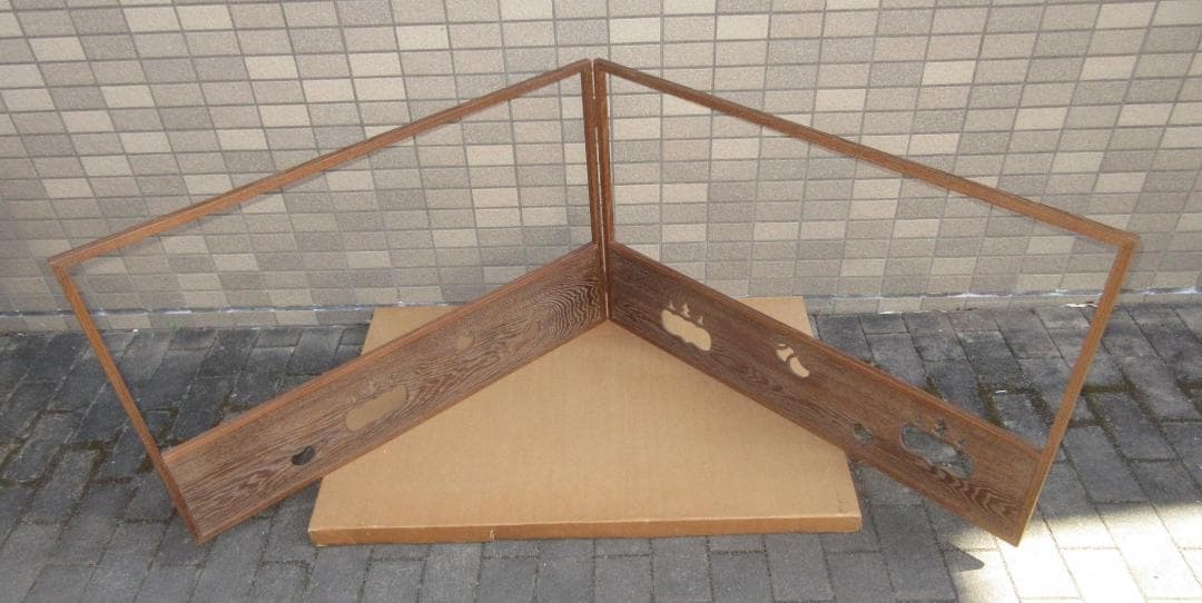 送料込【逢絢亭】茶道具 風炉先 女桑 つぼつぼ桐透かし 木製 紙箱入り