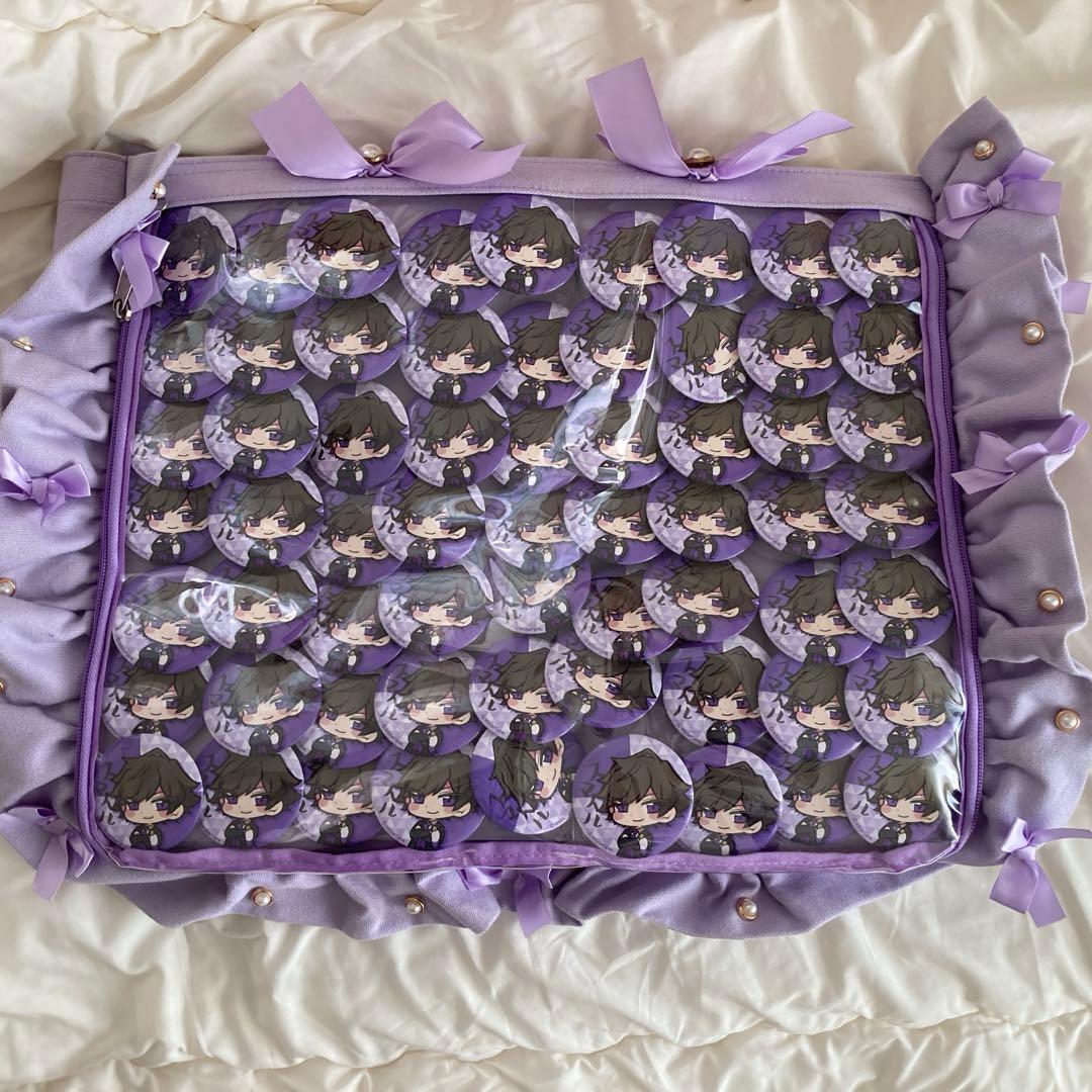 ワイテルズ　スマイル　pop up ストア 缶バッジ　ザッカマート　WEGO 紫