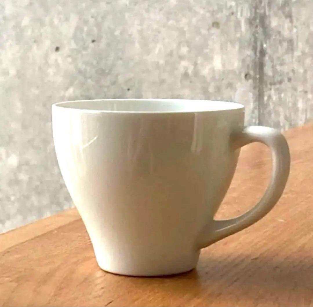 柳宗理 手付カップ 高浜焼 寿芳窯 白磁 コーヒーカップ 民藝 ソーサー 小皿