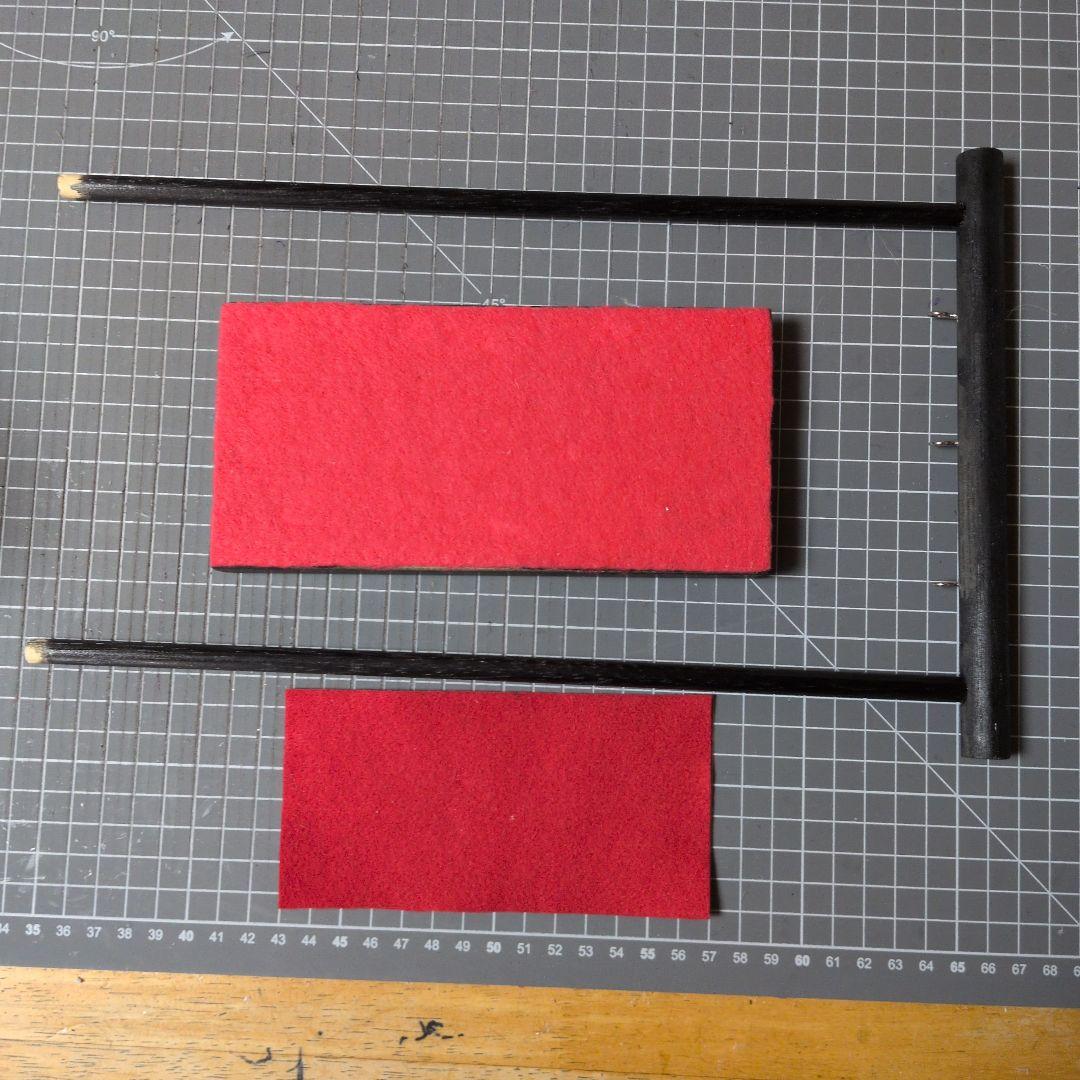 つまみ細工 吊るし飾りと雛飾りセット　 雛壇 　赤