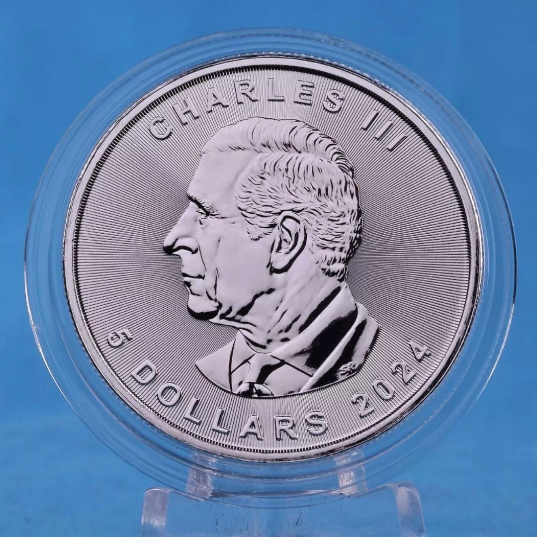 【世界100枚限定！】カナダ メイプルリーフ 銀貨 カラー スタースケルトン