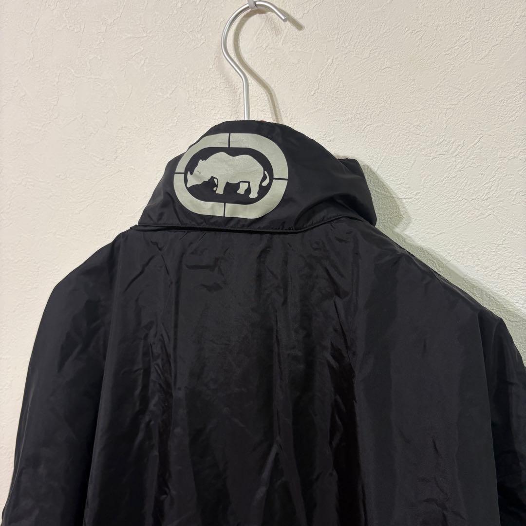 【ECKO UNLTD】ラインロゴ　ウインドブレーカー上下セット　メンズＸＬ　黒
