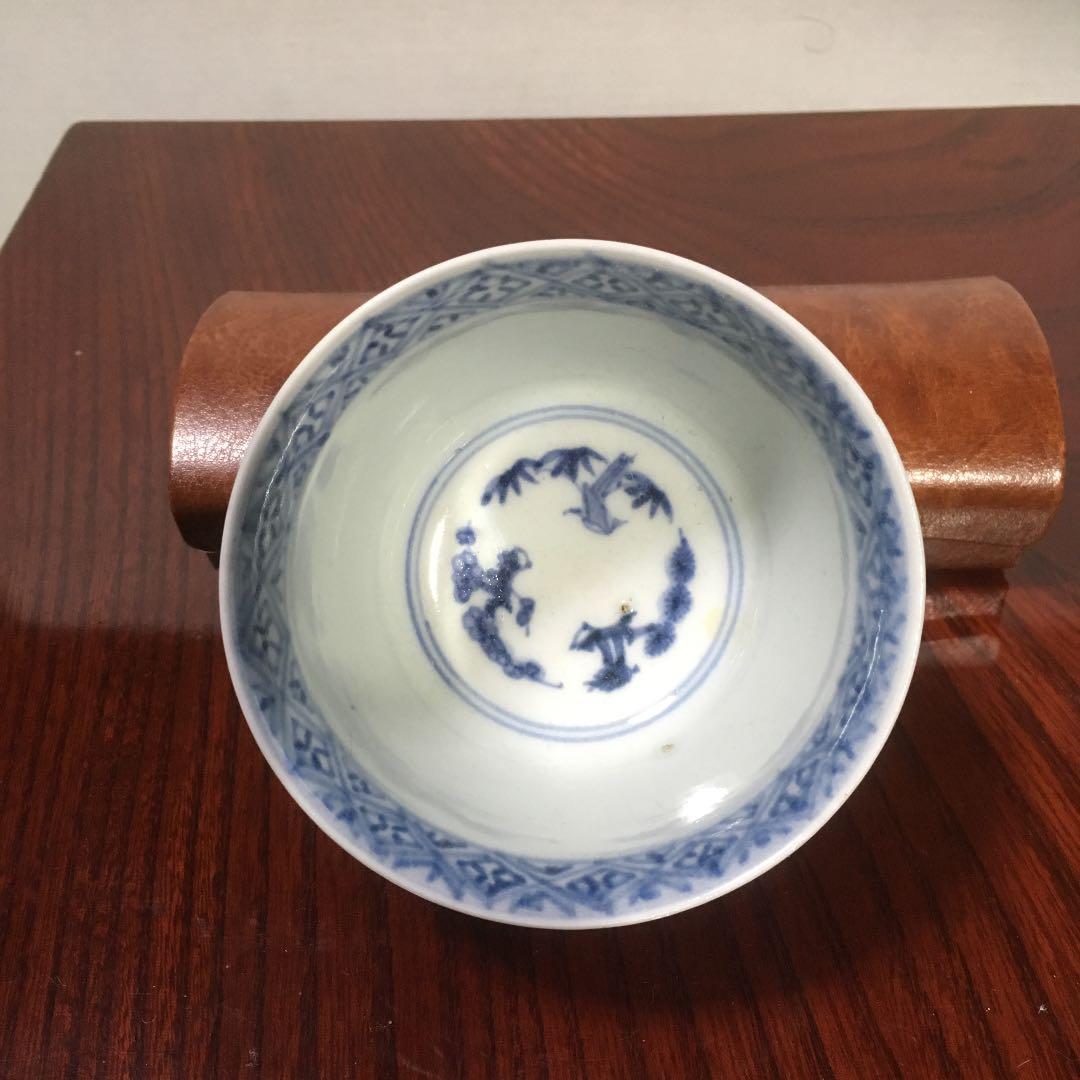 古伊万里 染付 蛸唐草 蕎麦猪口 向付 そばちょこ