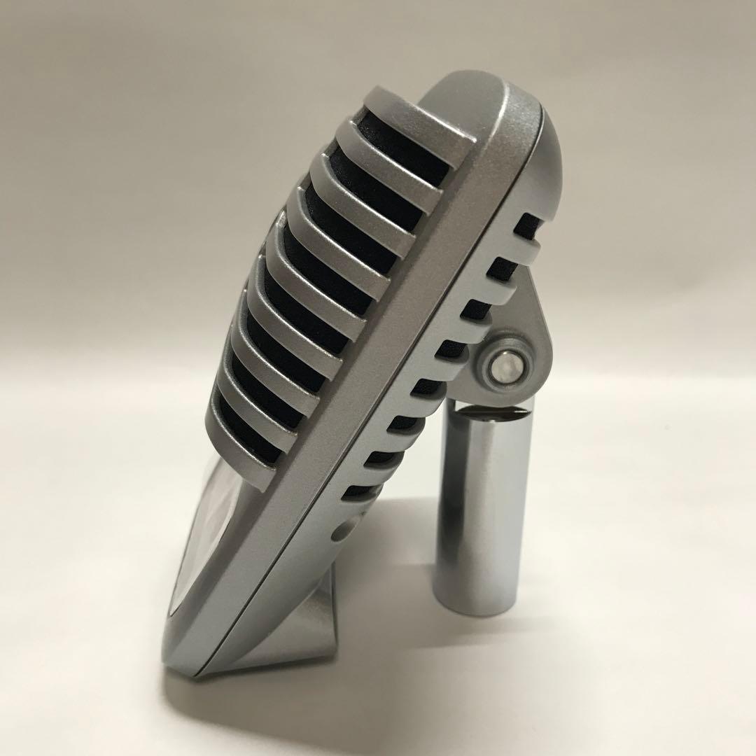 USB接続 コンデンサーマイク シルバー　動作確認済