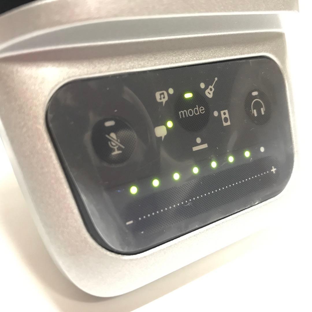 USB接続 コンデンサーマイク シルバー　動作確認済