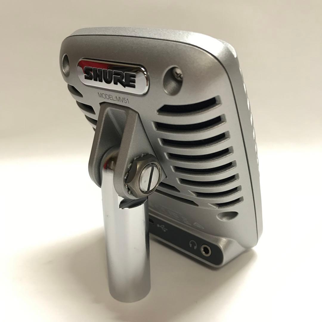 USB接続 コンデンサーマイク シルバー　動作確認済