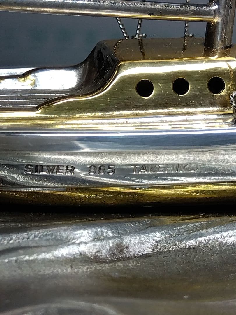 【定価33万円】刻印 Silver 985 関武比古 銀製ヨット２本マスト 5号