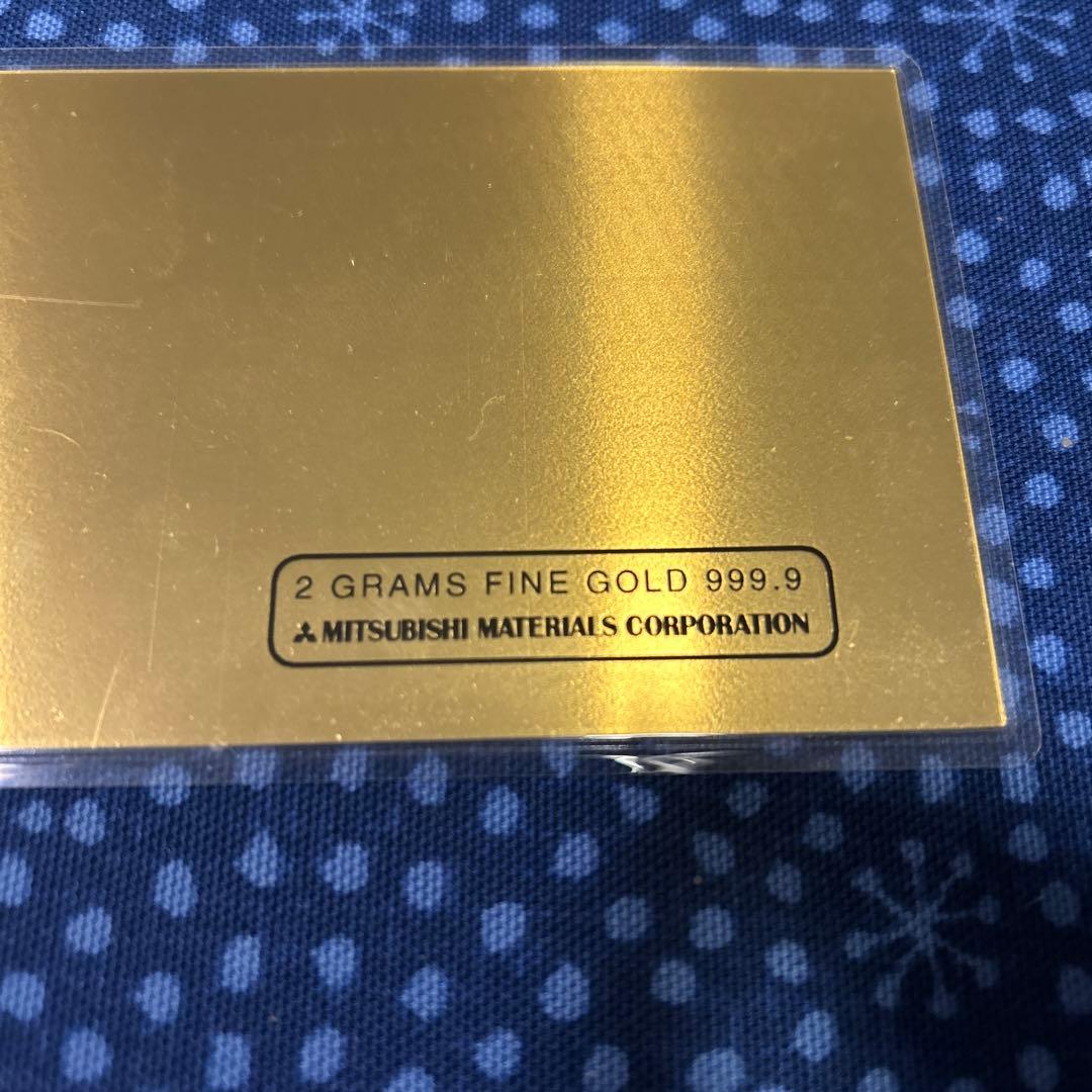 純金カード　2グラム