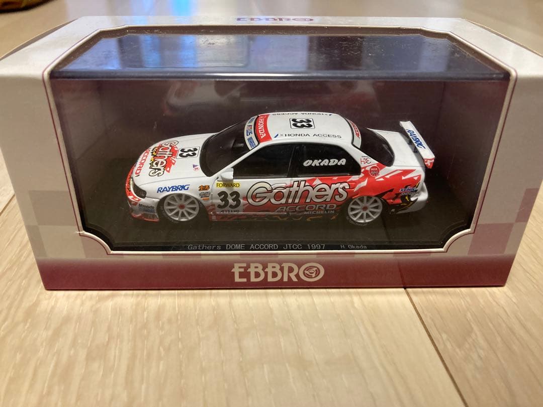 自動車 1/43 EBBRO DOME ACCORD JTCC 1997 okada