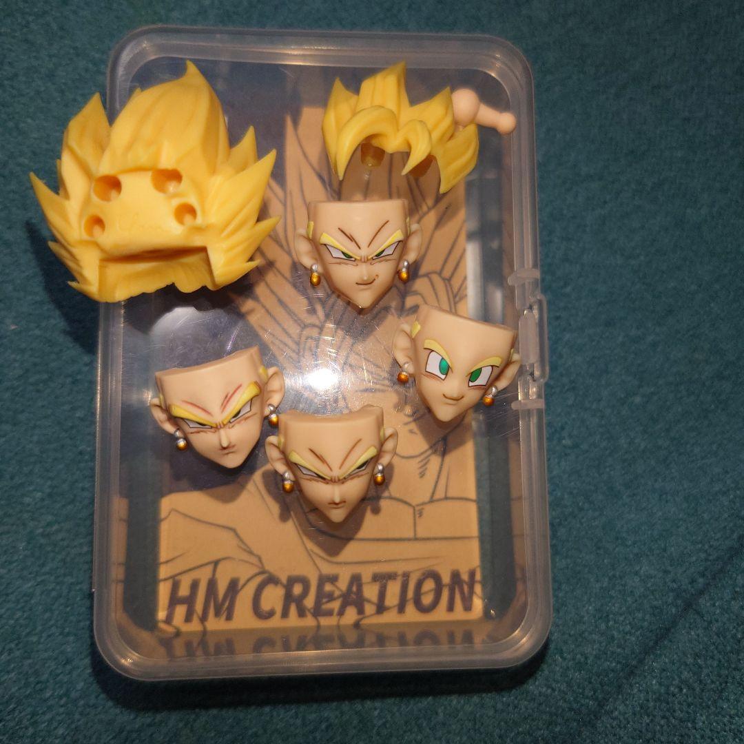 S.H.Figuarts用 スーパーサイヤ人　ベジット カスタムヘッドパーツ