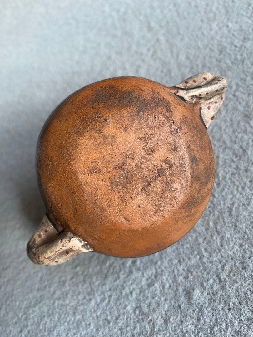 【ヴィンテージ】ペルー・インカ／豹・陶器製の容器・食器