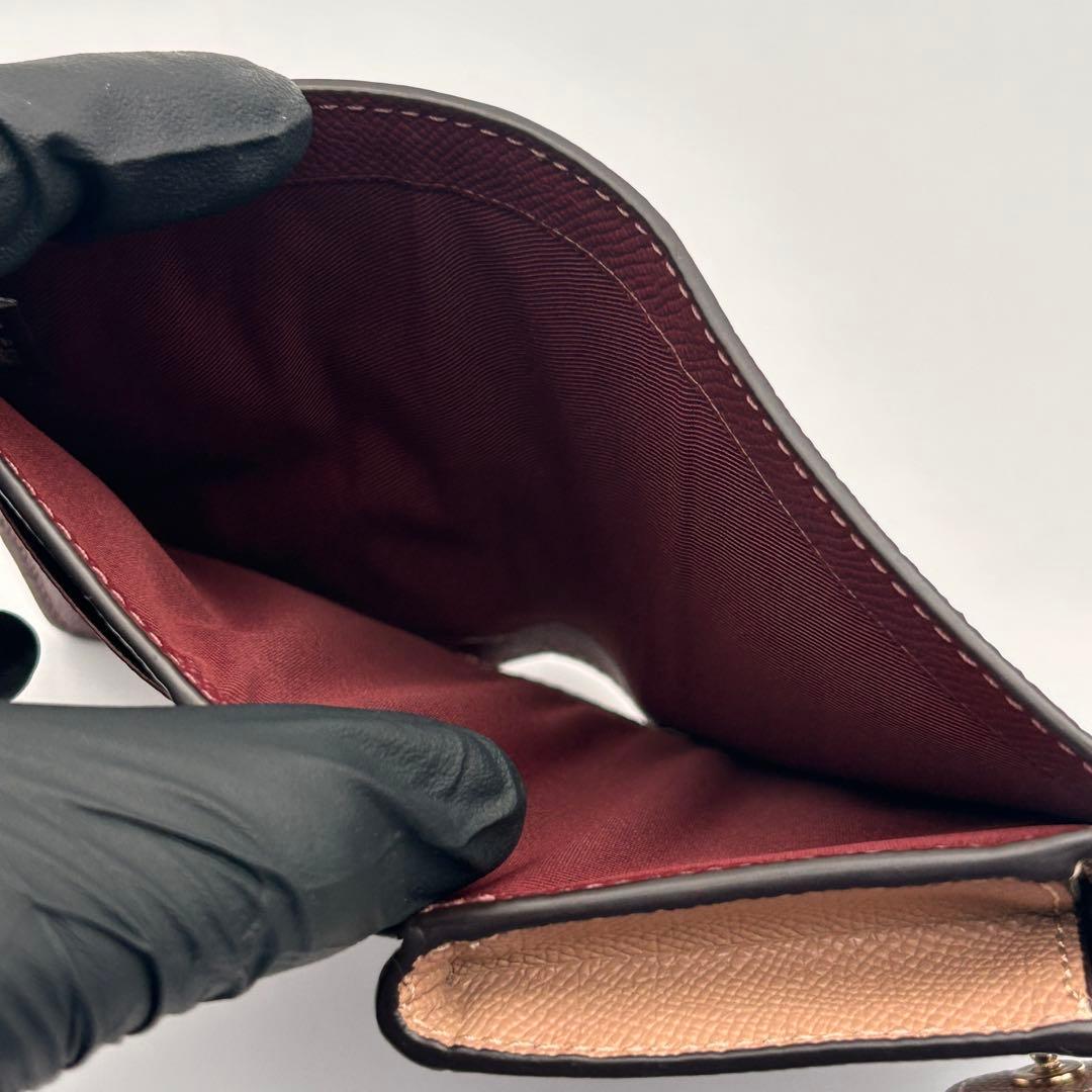 ✨美品✨ COACH コーチ 二つ折り財布 ベージュ 折り財布