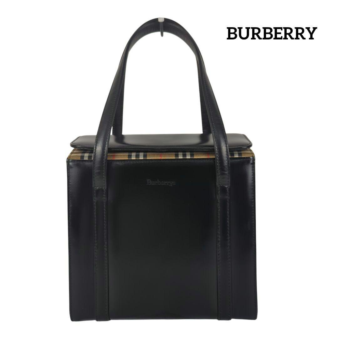 BURBERRY バーバリーズ ノバチェック レザー ハンドバッグ