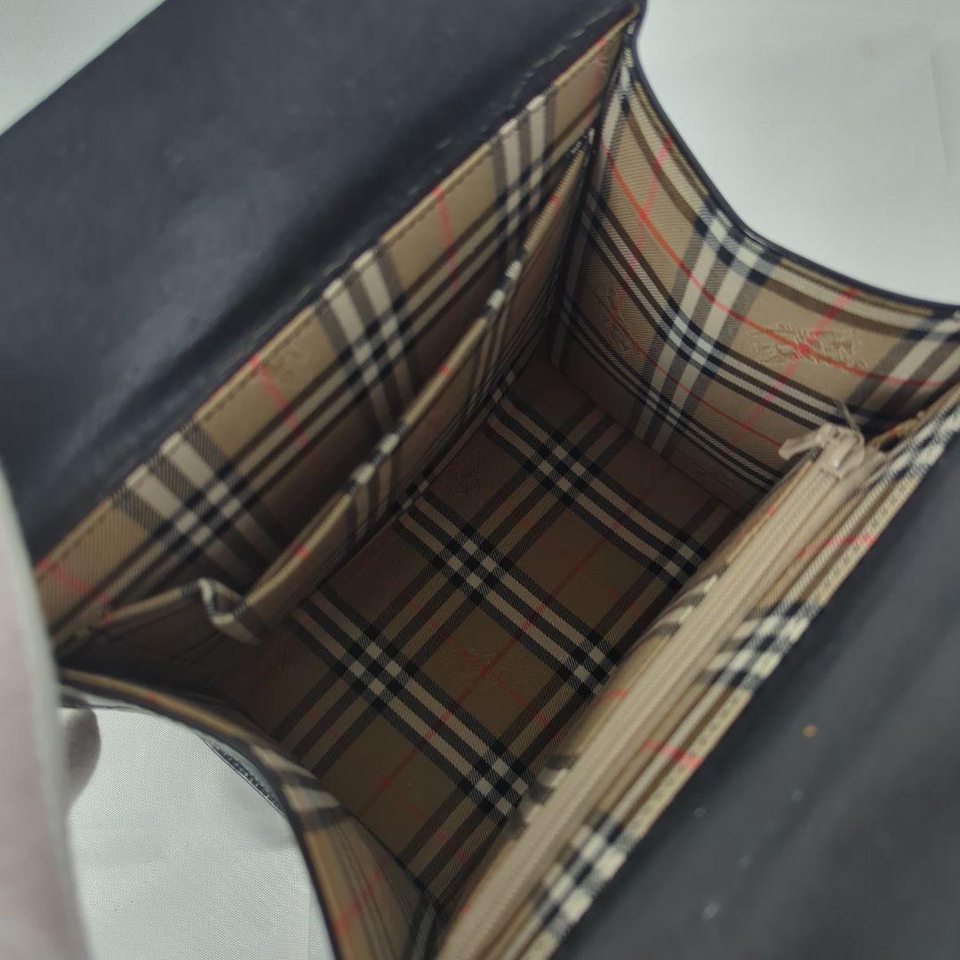 BURBERRY バーバリーズ ノバチェック レザー ハンドバッグ