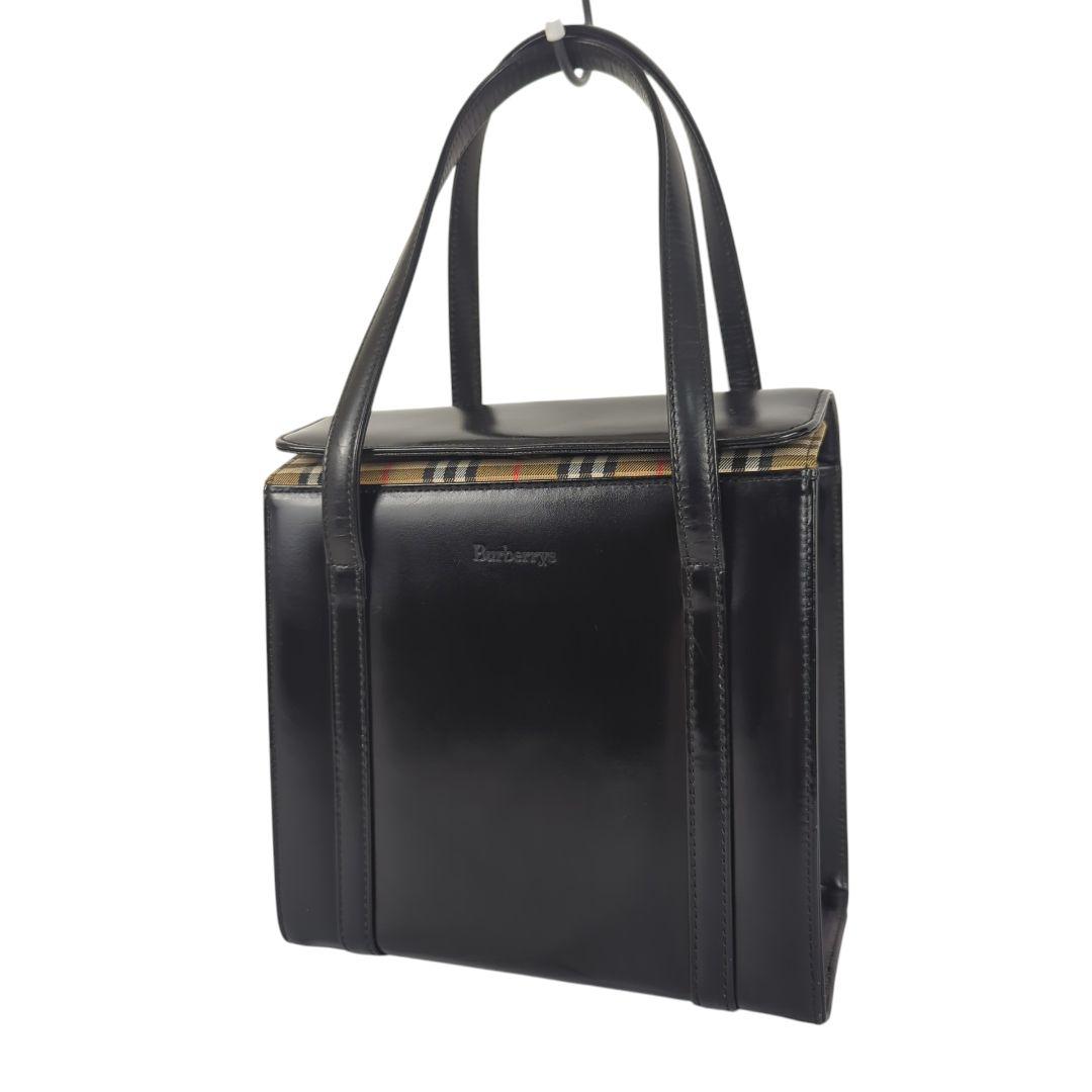 BURBERRY バーバリーズ ノバチェック レザー ハンドバッグ