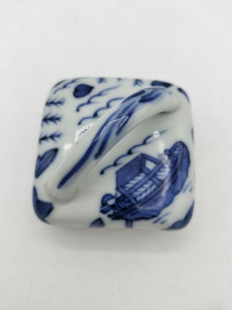 c431 香合 隅田川 小峠舟山 木箱 茶道具 古物