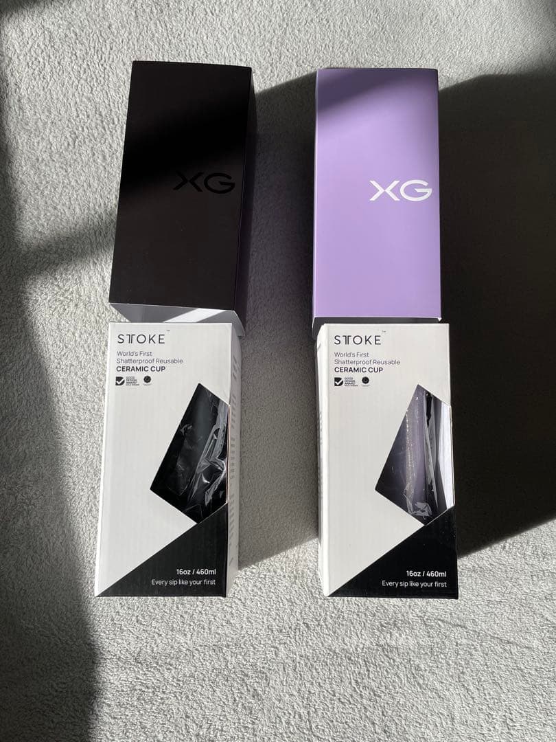 XG タンブラー 2個セット ブラック・パープル