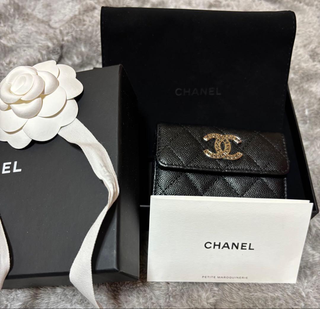 CHANEL ミニ財布 キャビアスキン コレクション限定モデル