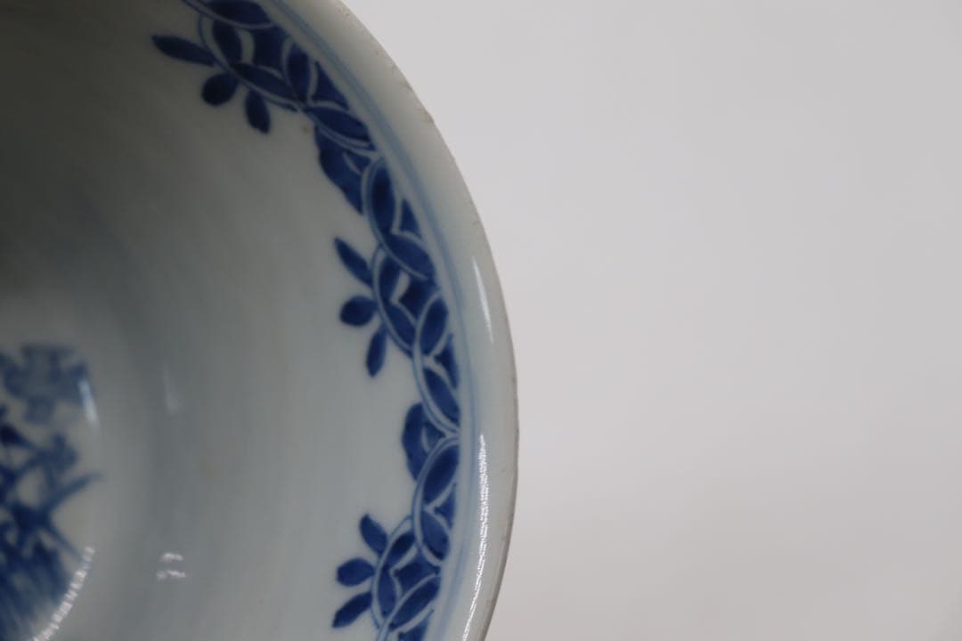 中国　染付菊紋鉢　送料込み0506