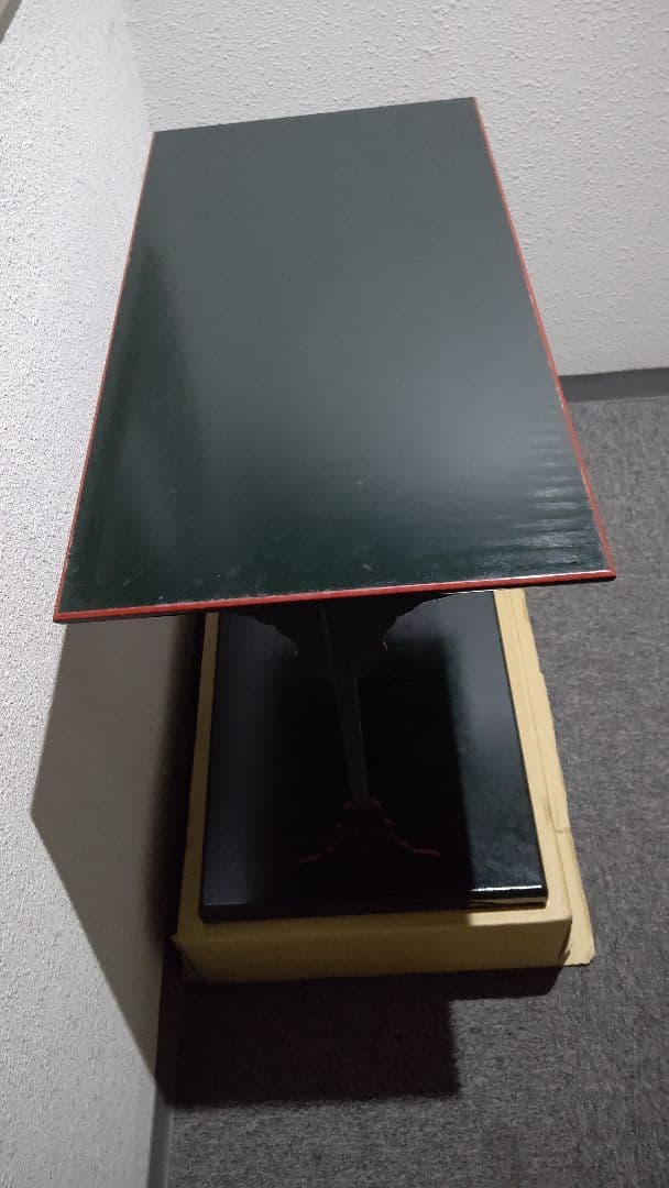 茶道具、及台子、宗旦好、青漆爪紅、ちか15番