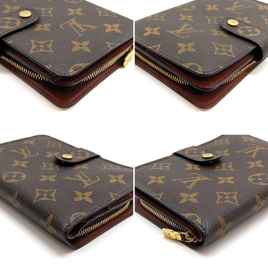 ジャンク品 ルイヴィトン モノグラム パピエジップ 折り財布 パスケース B37