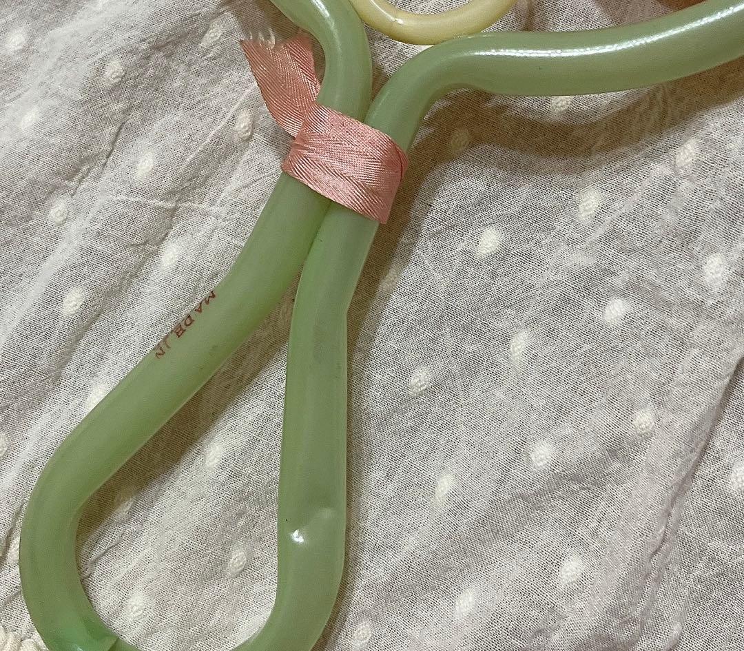 希少　オキュパイドジャパン　レトロ　セルロイド　ガラガラ　赤ちゃん　いぬ　犬