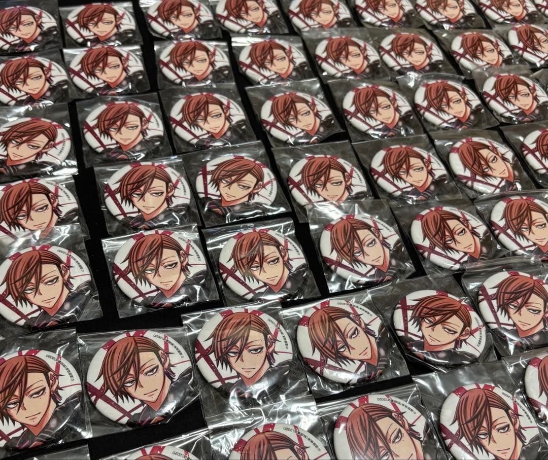 桃源暗鬼 メディコス アニメイト 缶バッジ 花魁坂京夜　原作　原画