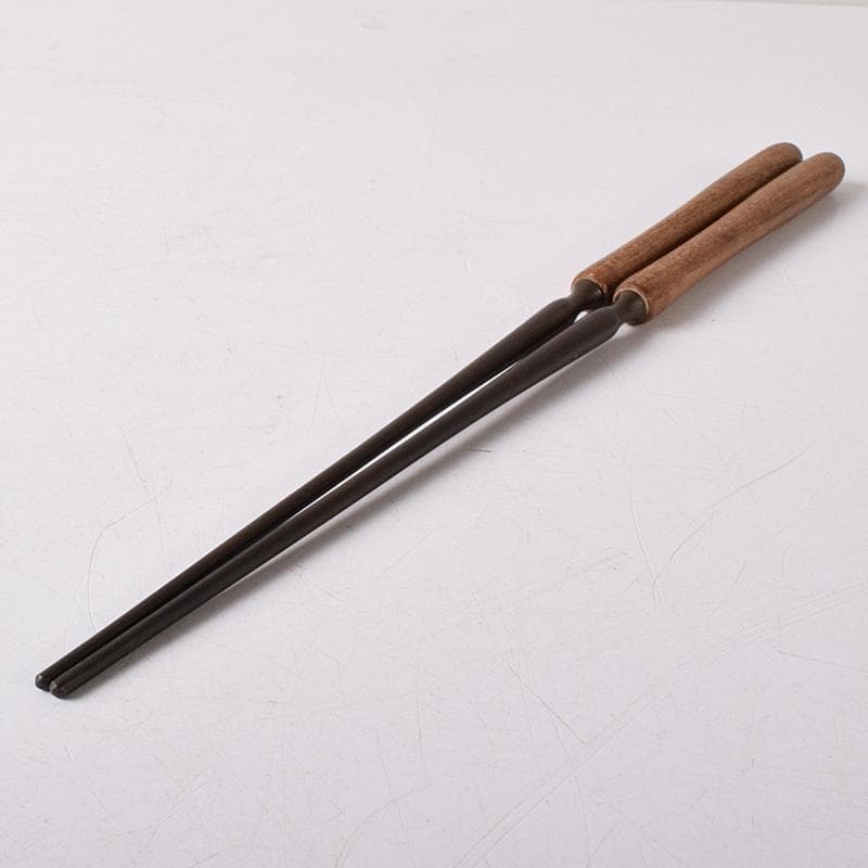 茶道具　銅製　火箸　時代箱　N 7635