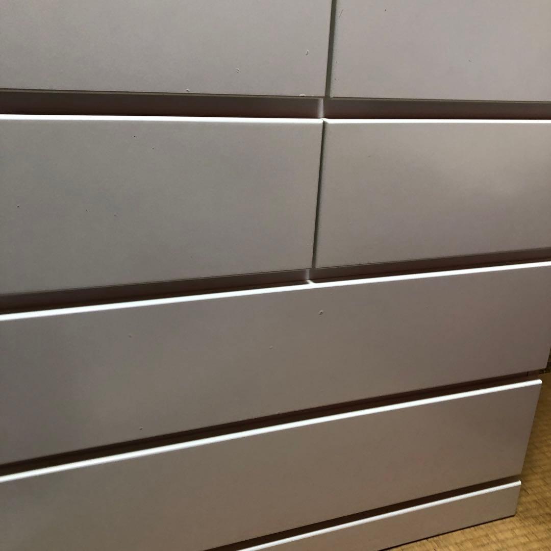 タンス 幅750mm 白タンス　6段