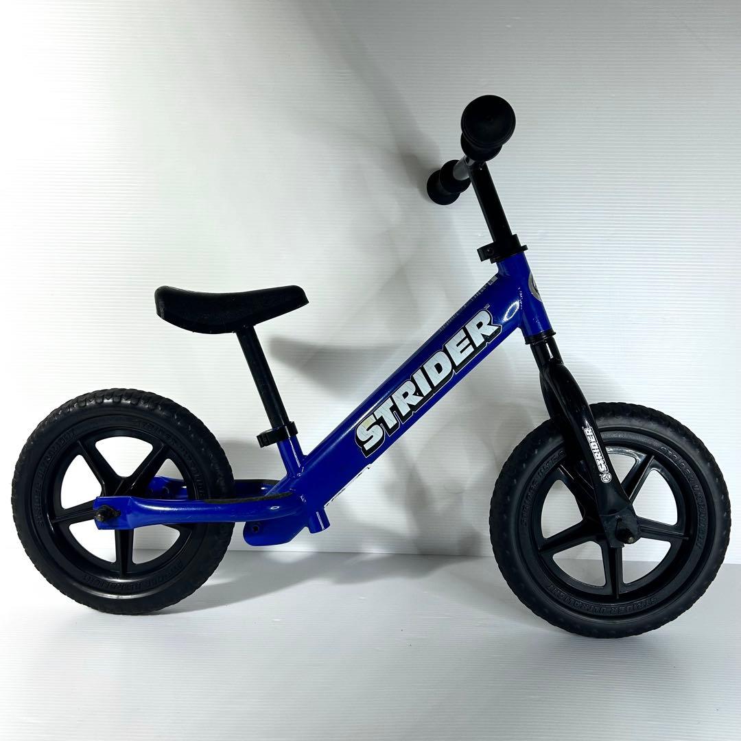 美品☆ストライダー クラシック 12 キックバイク ブルー 補助なし