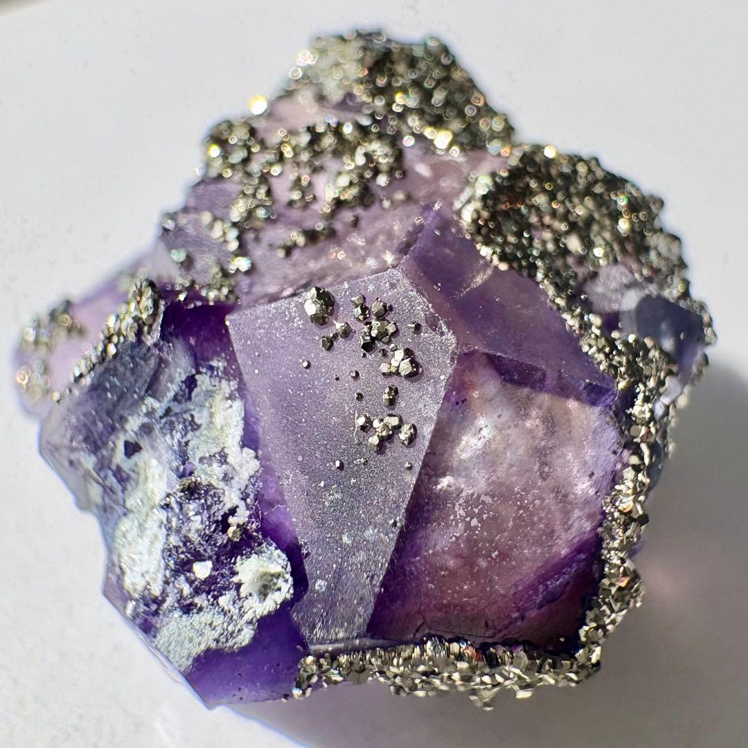 518 中国 内モンゴル産 レアタイプ フローライト&パイライト