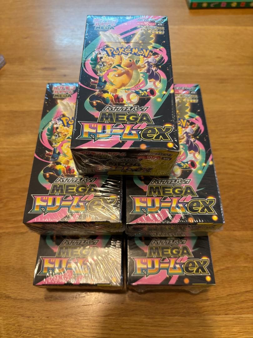 ポケカ　メガドリームex5box未開封シュリンク付