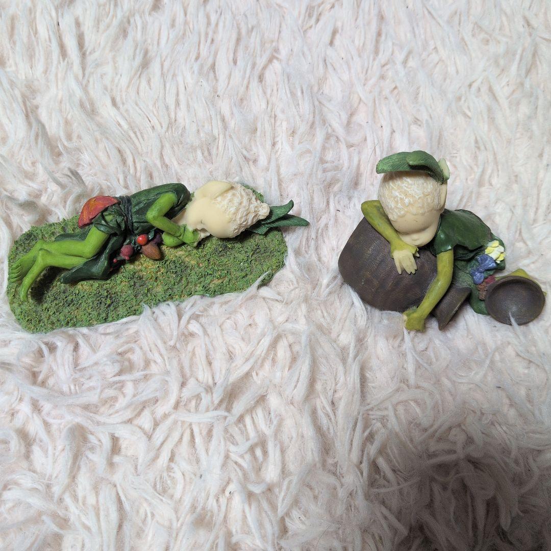 与勇輝　妖精人形　森の妖精ニングル　２体