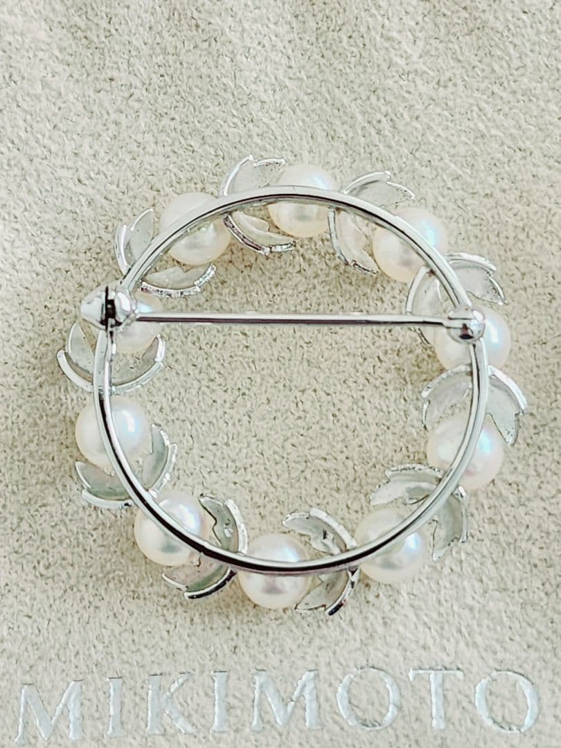 ミキモト ブローチ　ミキモト サークル ブローチ　ミキモト パール ブローチ
