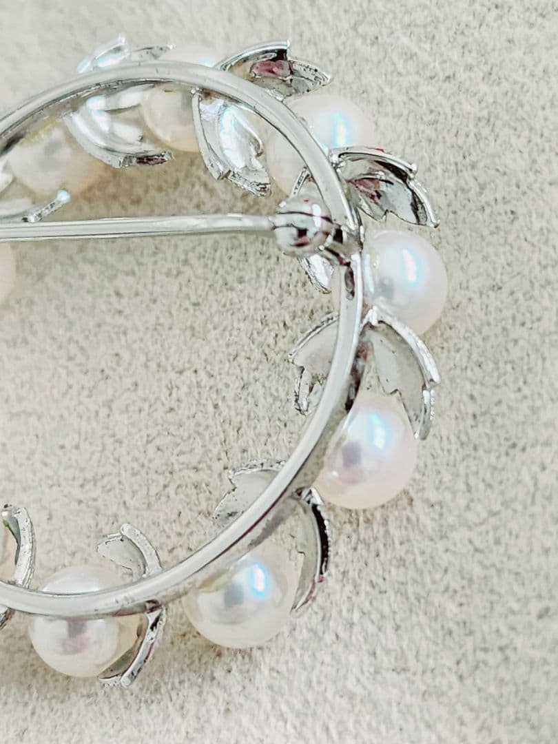 ミキモト ブローチ　ミキモト サークル ブローチ　ミキモト パール ブローチ