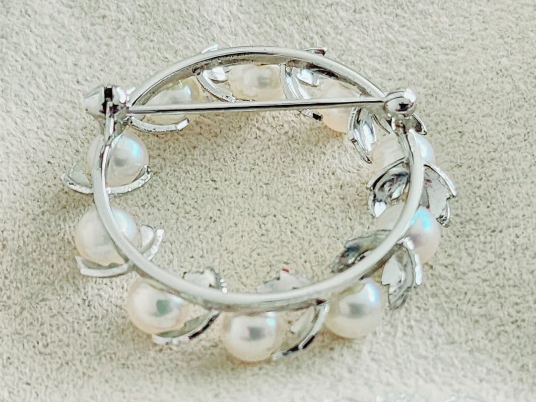 ミキモト ブローチ　ミキモト サークル ブローチ　ミキモト パール ブローチ