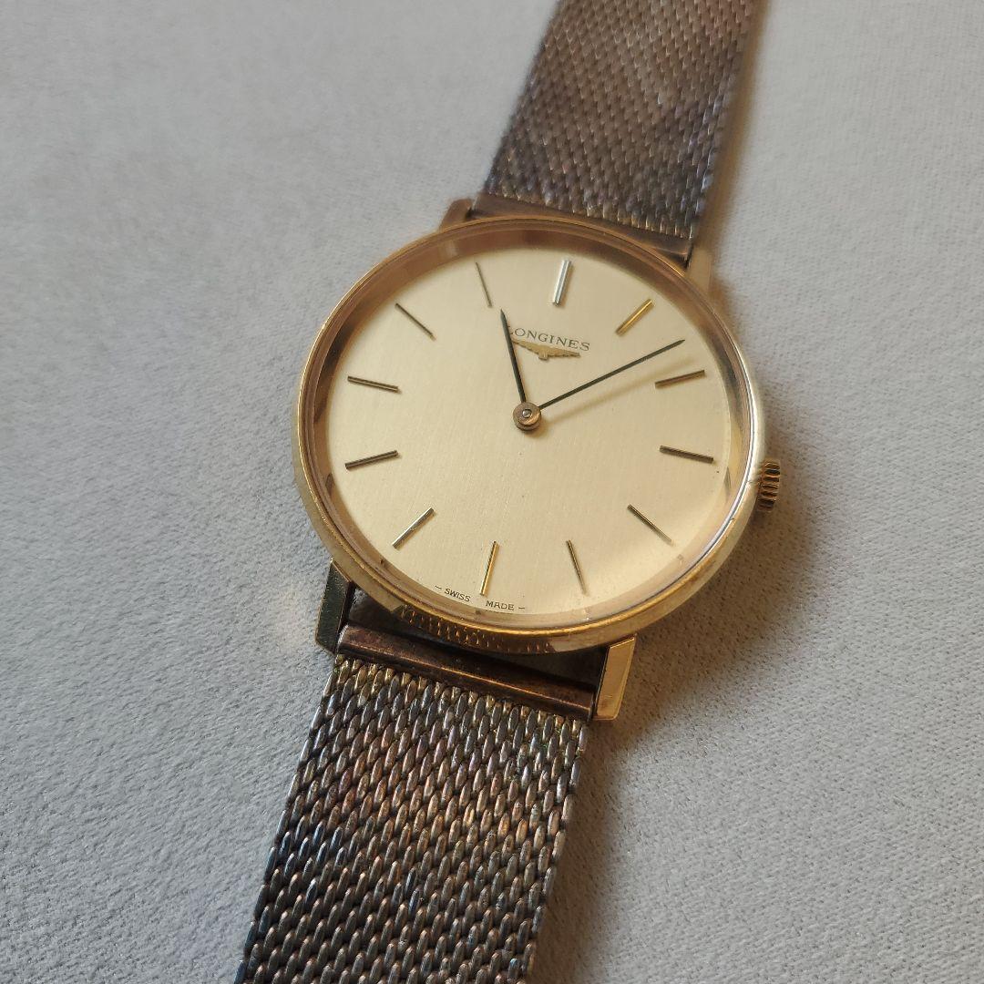 Longines ロンジン ゴールド メッシュ 手巻き時計
