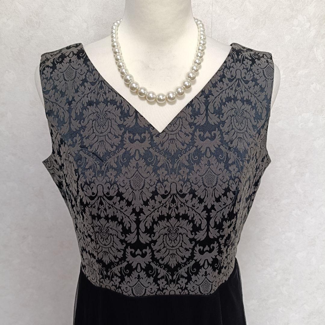 【未使用】アールズガウン ロングドレス＆ボレロ マザーズドレス 結婚式 黒 XL