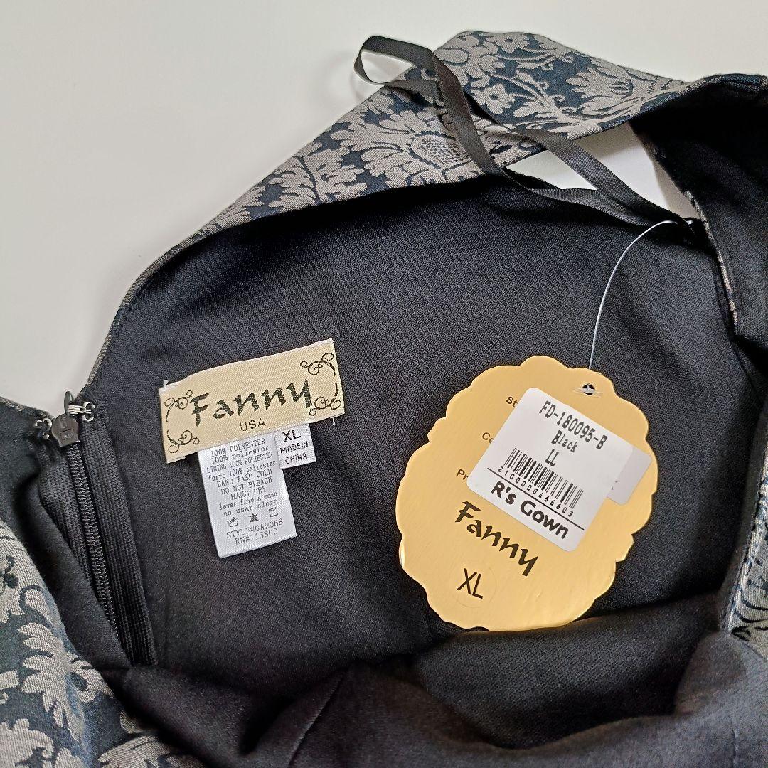 【未使用】アールズガウン ロングドレス＆ボレロ マザーズドレス 結婚式 黒 XL